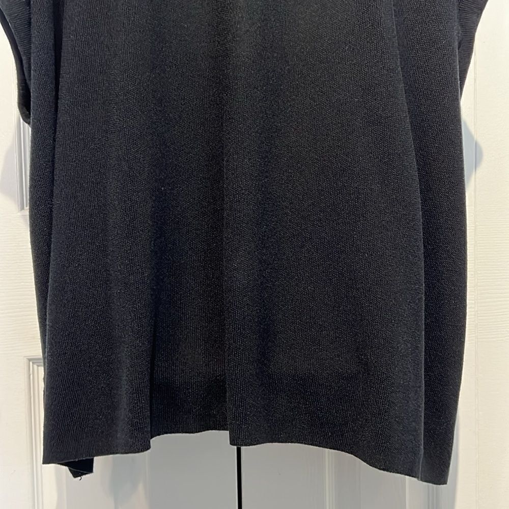 Dark Navy Blue Cap Sleeve Button Up Cardigan Size 3X - Picture 11 of 13